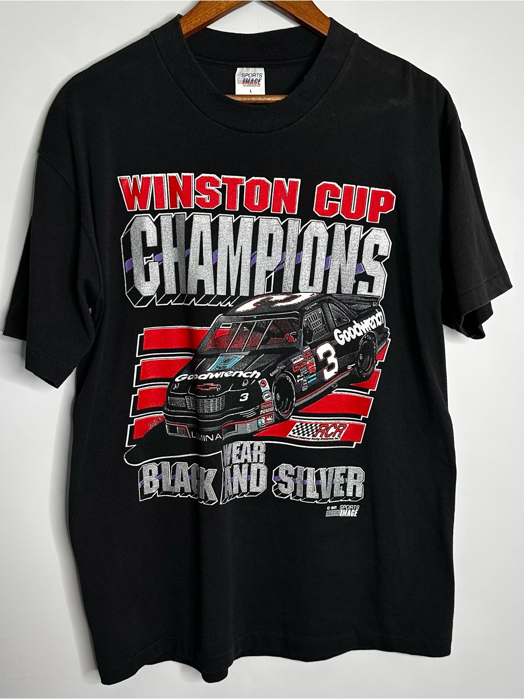 Vintage 1991 Dale Earnhardt Winston Cup Champions T Shirt Usa Made Nascar Large